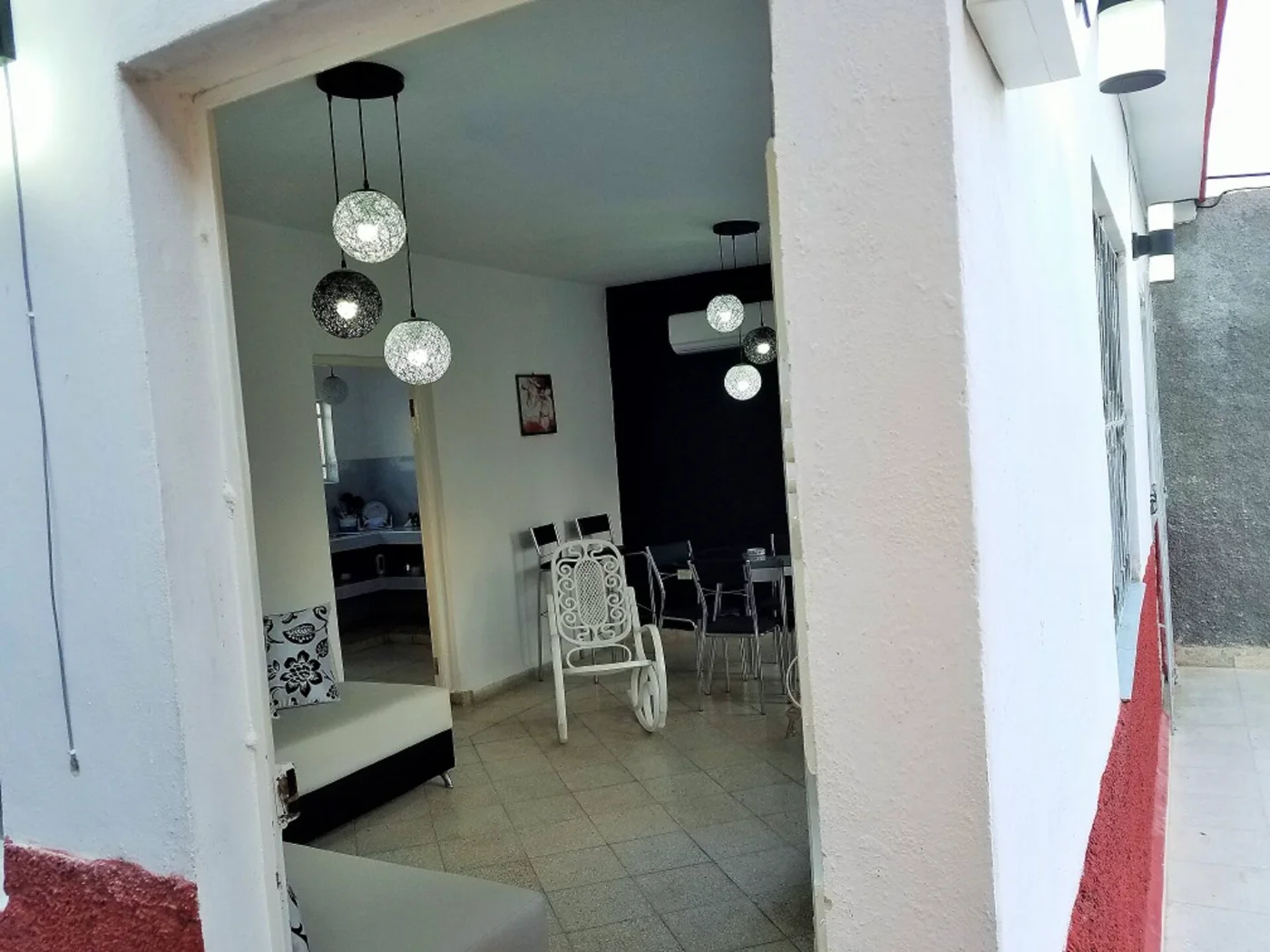 Pasillo interior de la casa
